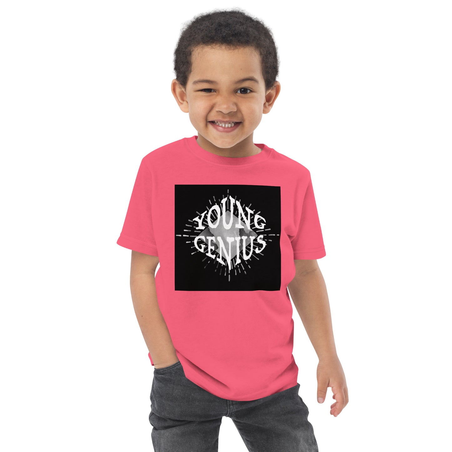 YOUNG GENIUS GEAR  Toddler jersey t-shirt   Black/ Blue/ Pink/ Gray/ Light Blue/ White