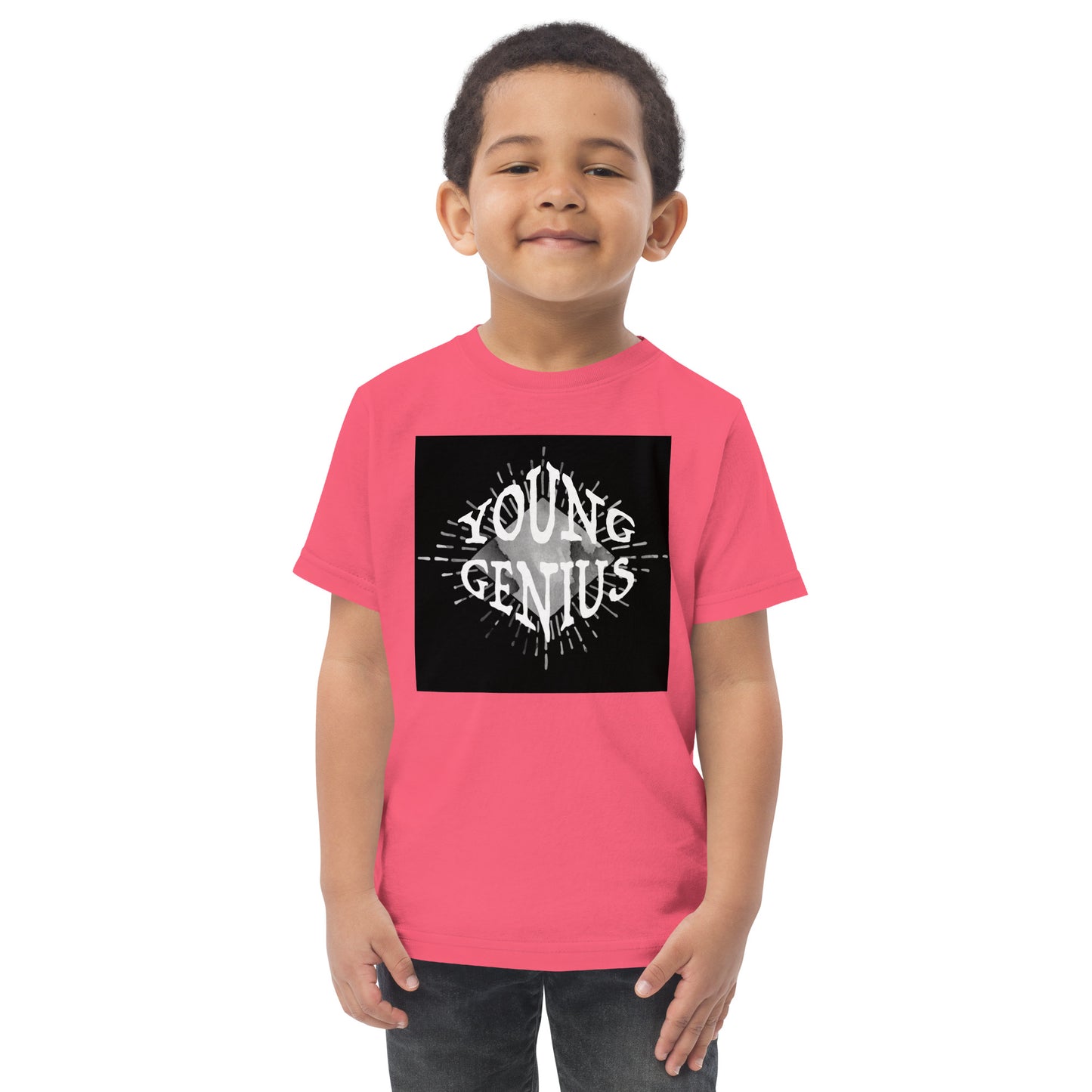 YOUNG GENIUS GEAR  Toddler jersey t-shirt   Black/ Blue/ Pink/ Gray/ Light Blue/ White