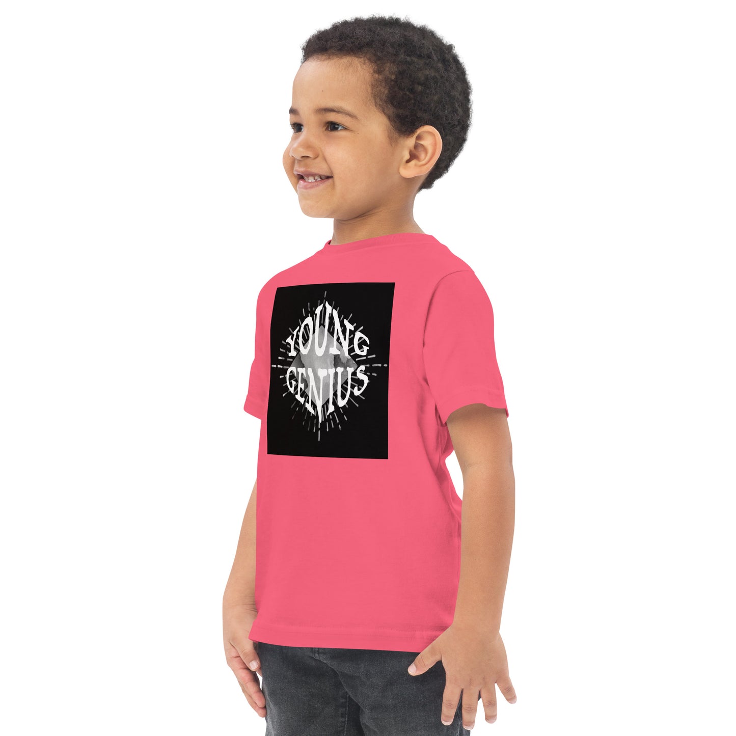 YOUNG GENIUS GEAR  Toddler jersey t-shirt   Black/ Blue/ Pink/ Gray/ Light Blue/ White