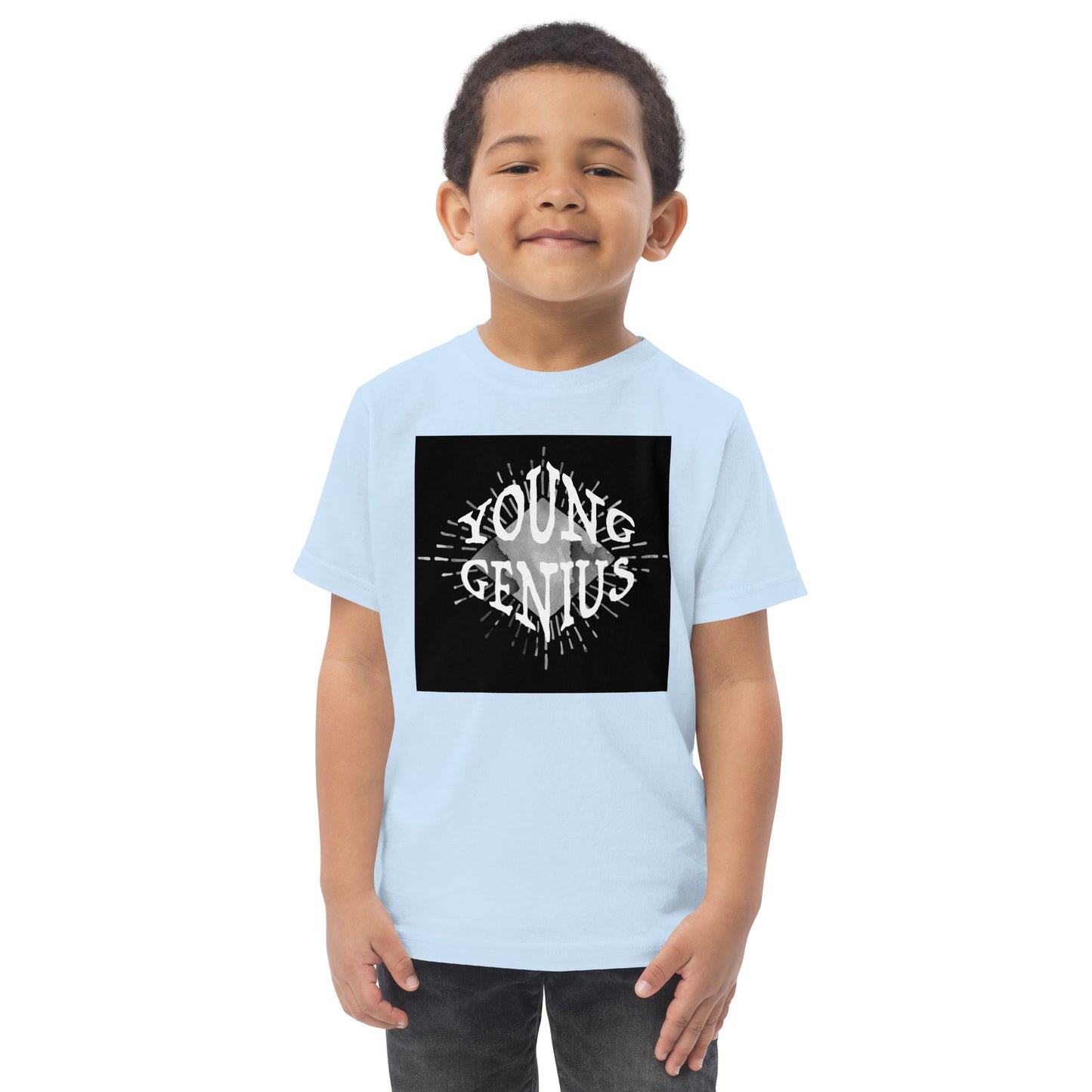YOUNG GENIUS GEAR  Toddler jersey t-shirt   Black/ Blue/ Pink/ Gray/ Light Blue/ White