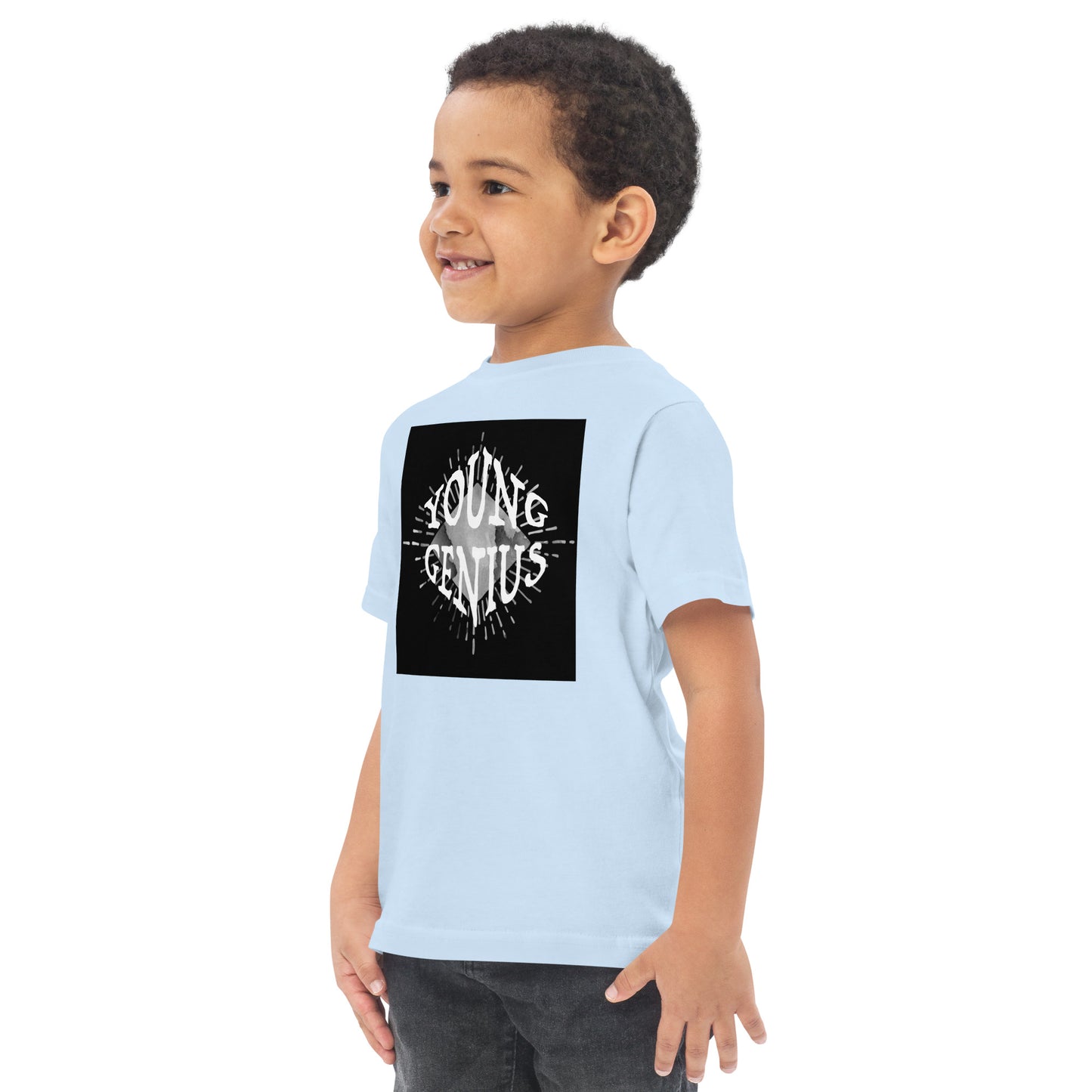YOUNG GENIUS GEAR  Toddler jersey t-shirt   Black/ Blue/ Pink/ Gray/ Light Blue/ White