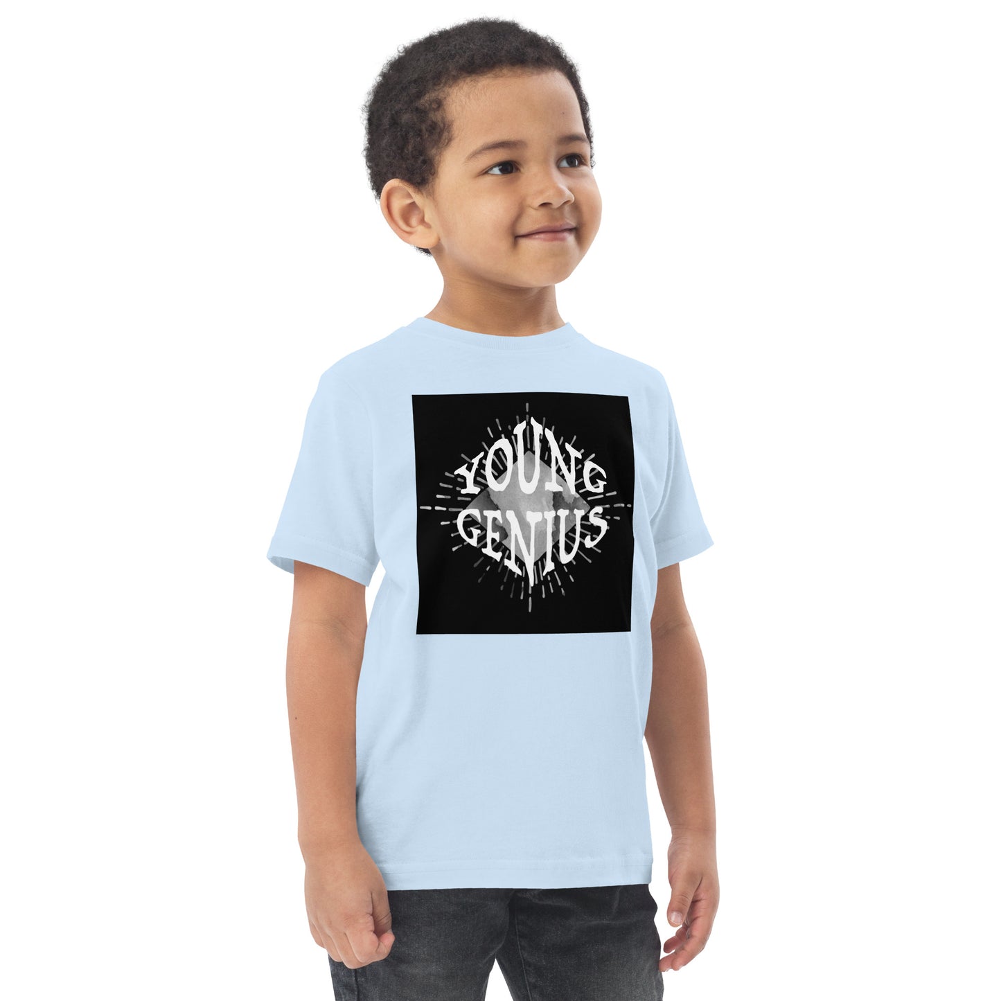 YOUNG GENIUS GEAR  Toddler jersey t-shirt   Black/ Blue/ Pink/ Gray/ Light Blue/ White