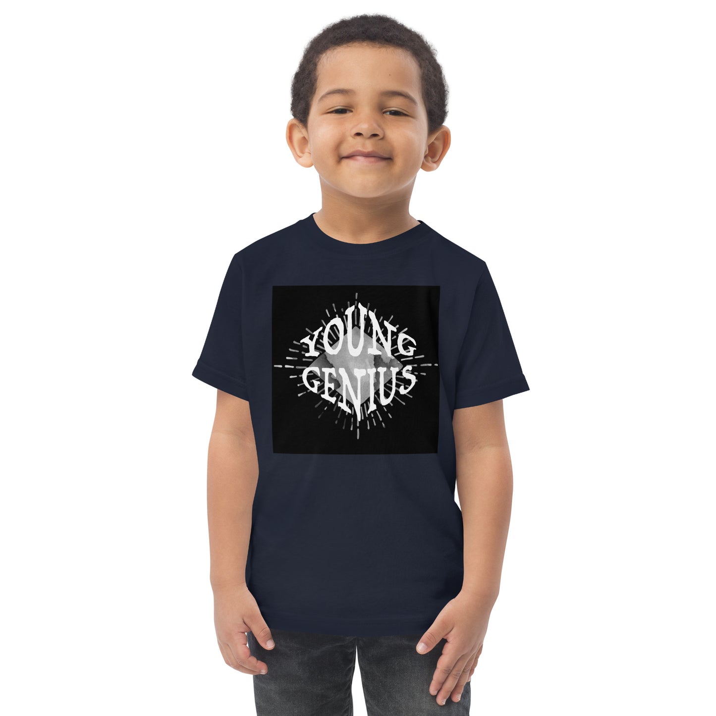 YOUNG GENIUS GEAR  Toddler jersey t-shirt   Black/ Blue/ Pink/ Gray/ Light Blue/ White