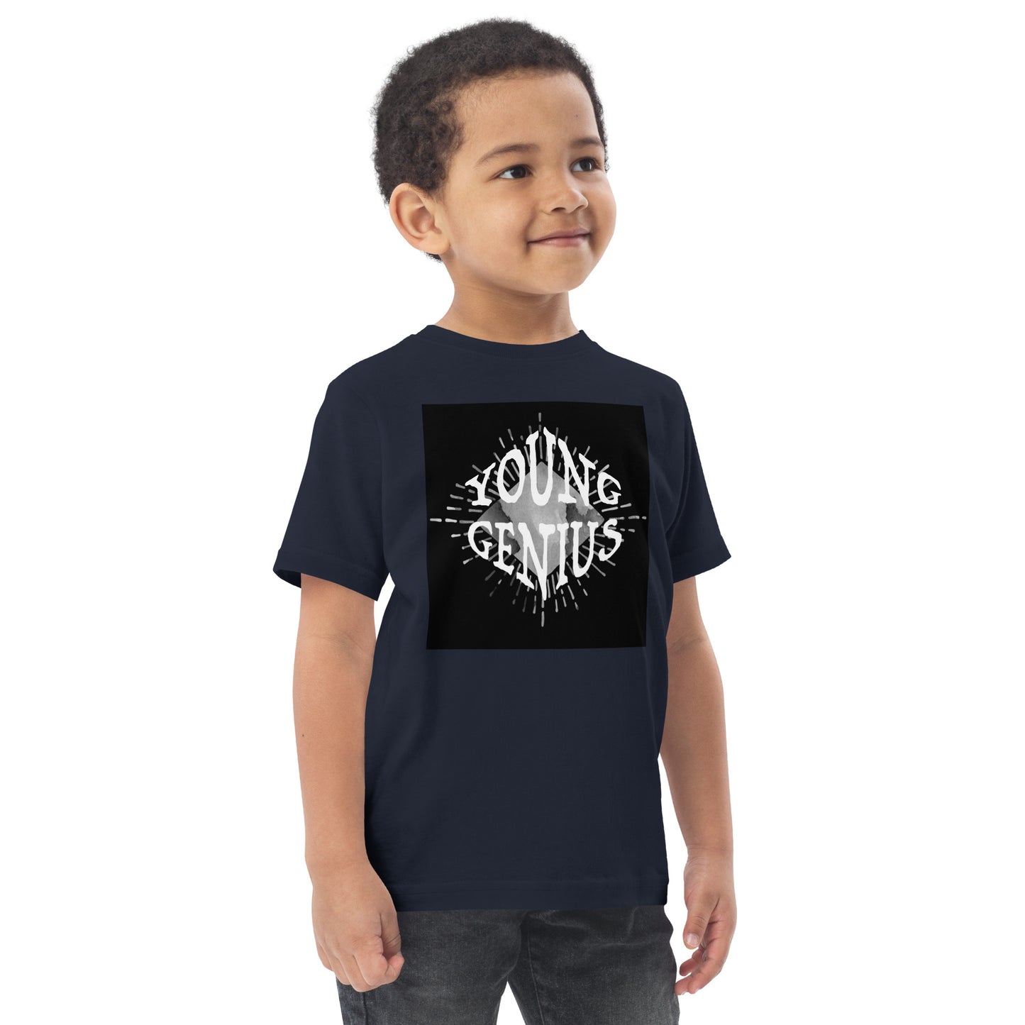 YOUNG GENIUS GEAR  Toddler jersey t-shirt   Black/ Blue/ Pink/ Gray/ Light Blue/ White
