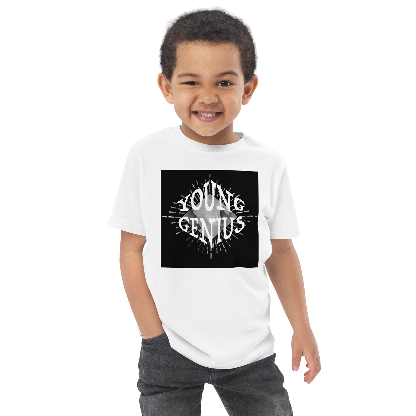 YOUNG GENIUS GEAR  Toddler jersey t-shirt   Black/ Blue/ Pink/ Gray/ Light Blue/ White