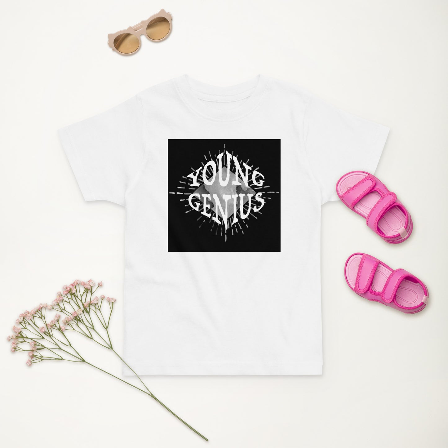 YOUNG GENIUS GEAR  Toddler jersey t-shirt   Black/ Blue/ Pink/ Gray/ Light Blue/ White