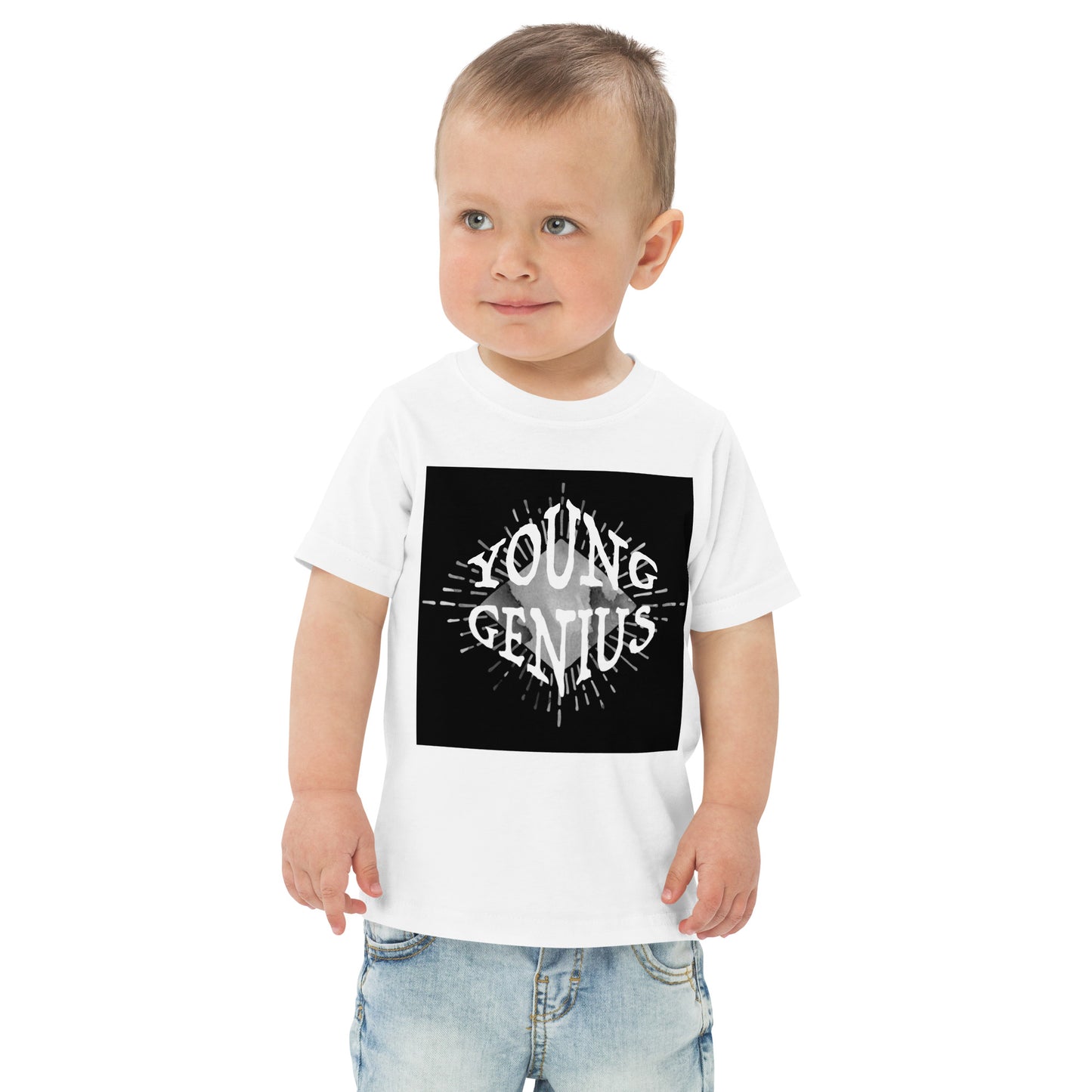 YOUNG GENIUS GEAR  Toddler jersey t-shirt   Black/ Blue/ Pink/ Gray/ Light Blue/ White