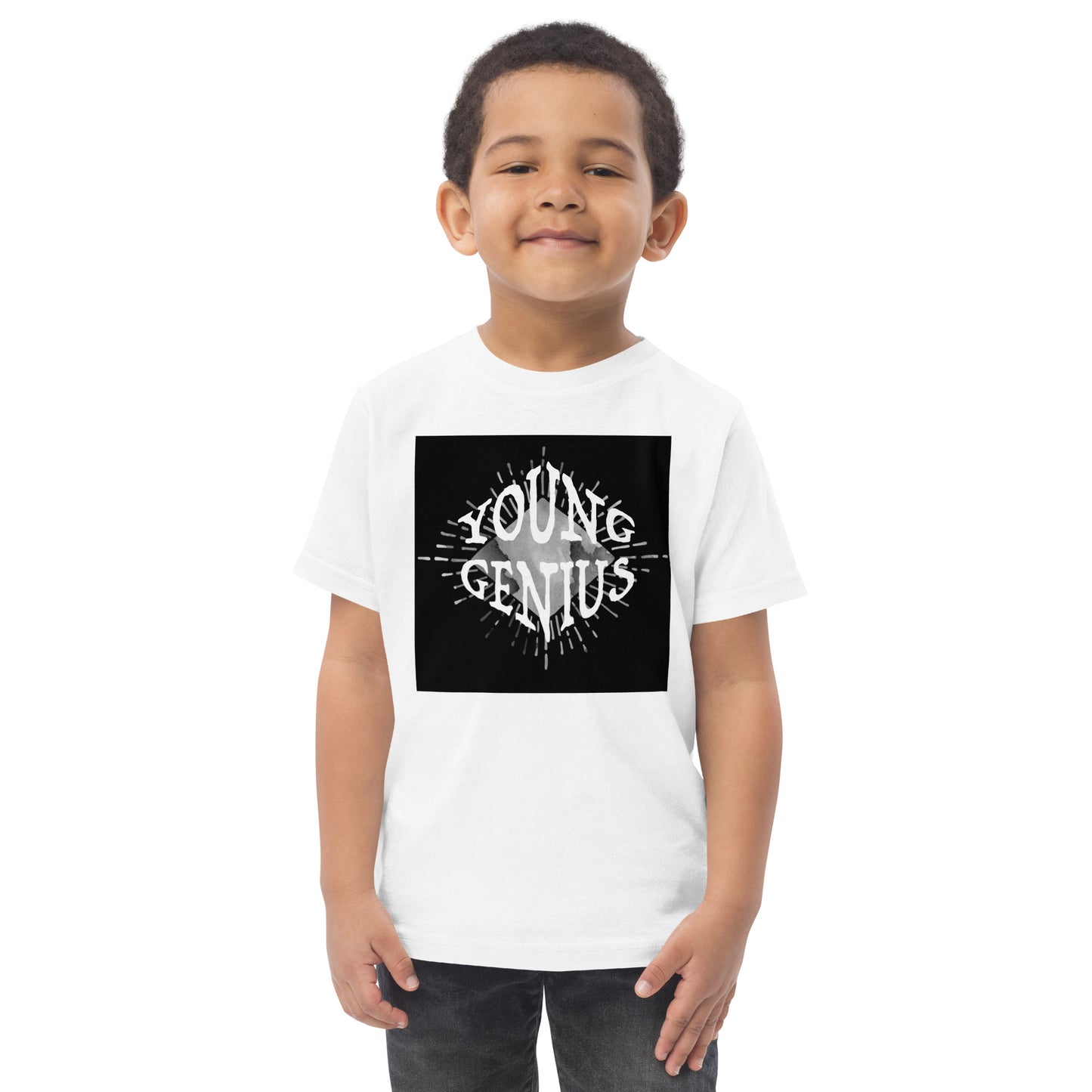 YOUNG GENIUS GEAR  Toddler jersey t-shirt   Black/ Blue/ Pink/ Gray/ Light Blue/ White
