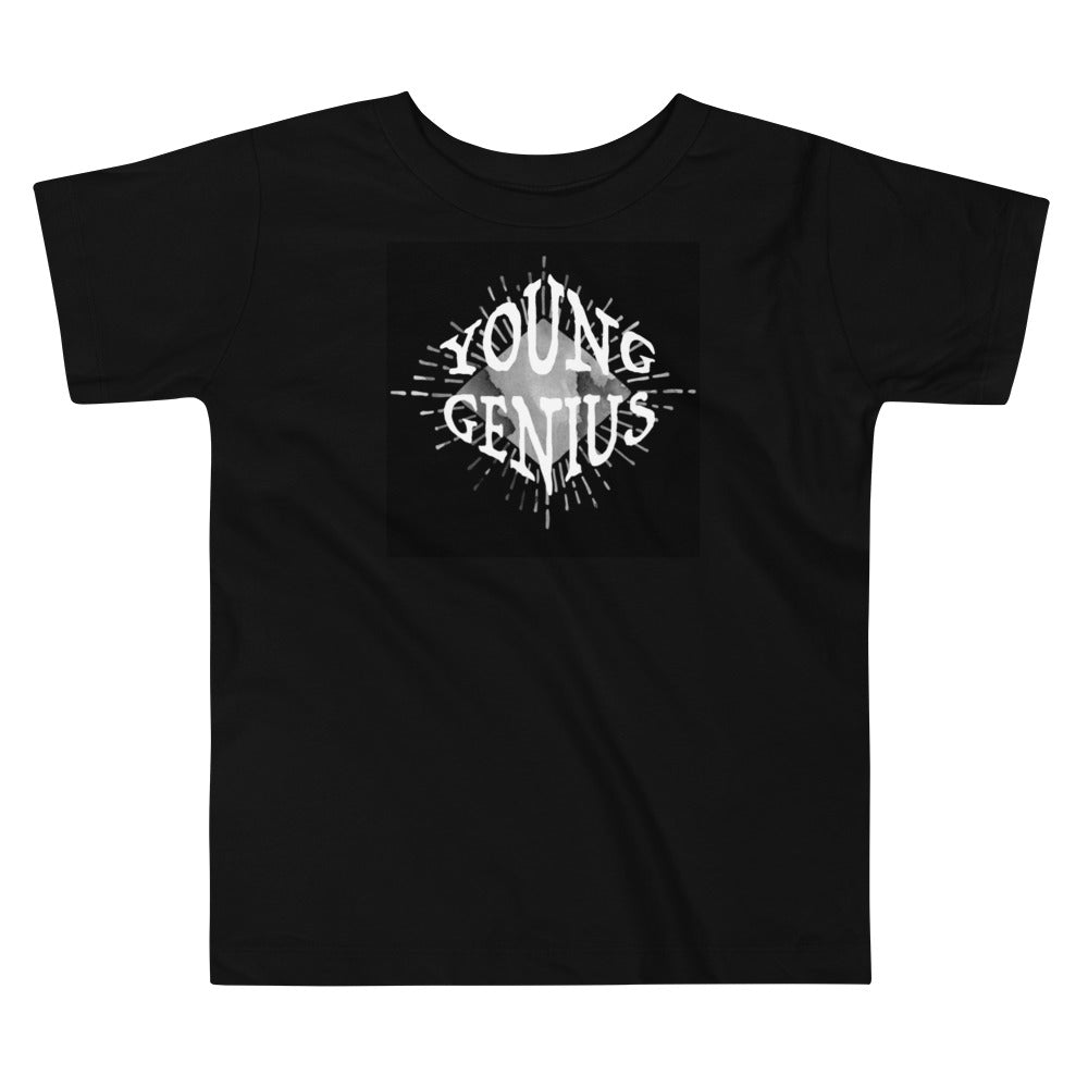 YOUNG GENIUS GEAR  Toddler Short Sleeve Tee  Black, Heather Blue/ Pink/ White