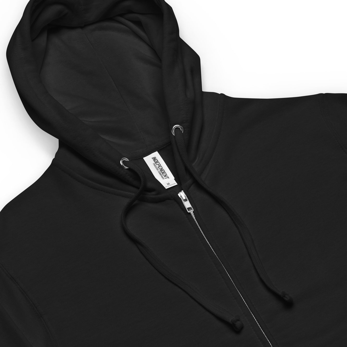 ONE ORIGINAL GEAR  Unisex fleece zip up hoodie  Black/ White