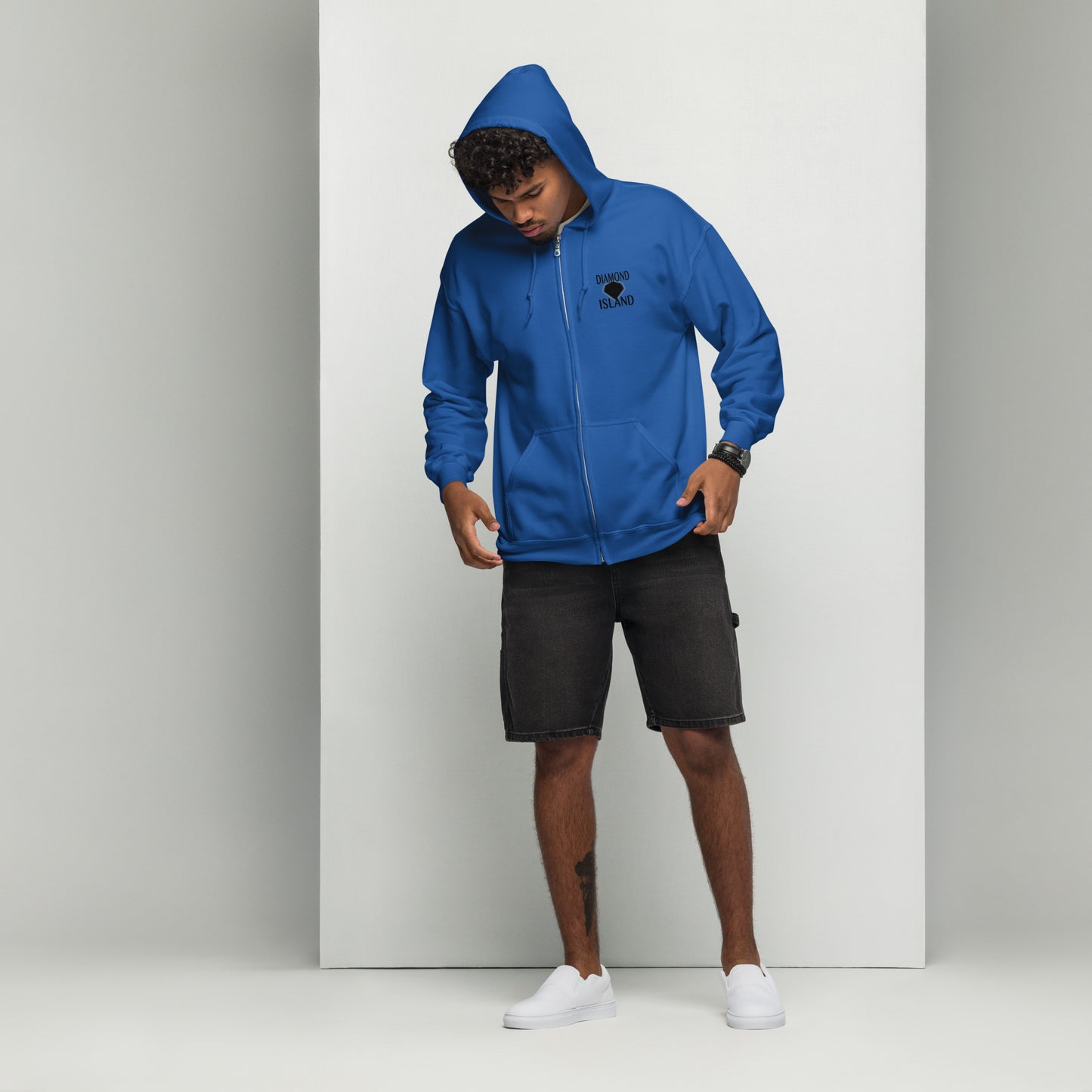DIAMOND ISLAND VIBER  Unisex heavy blend zip hoodie