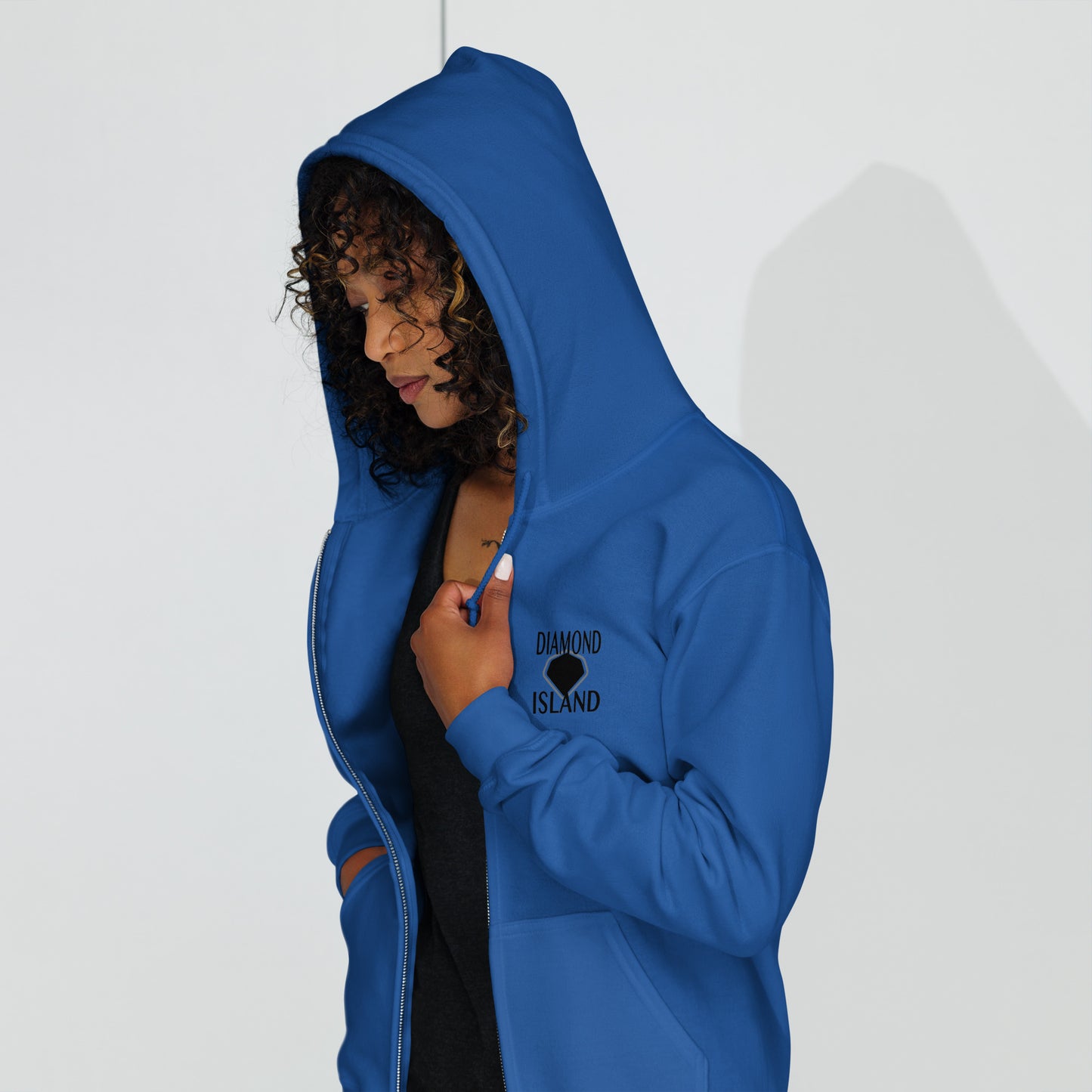 DIAMOND ISLAND VIBER  Unisex heavy blend zip hoodie