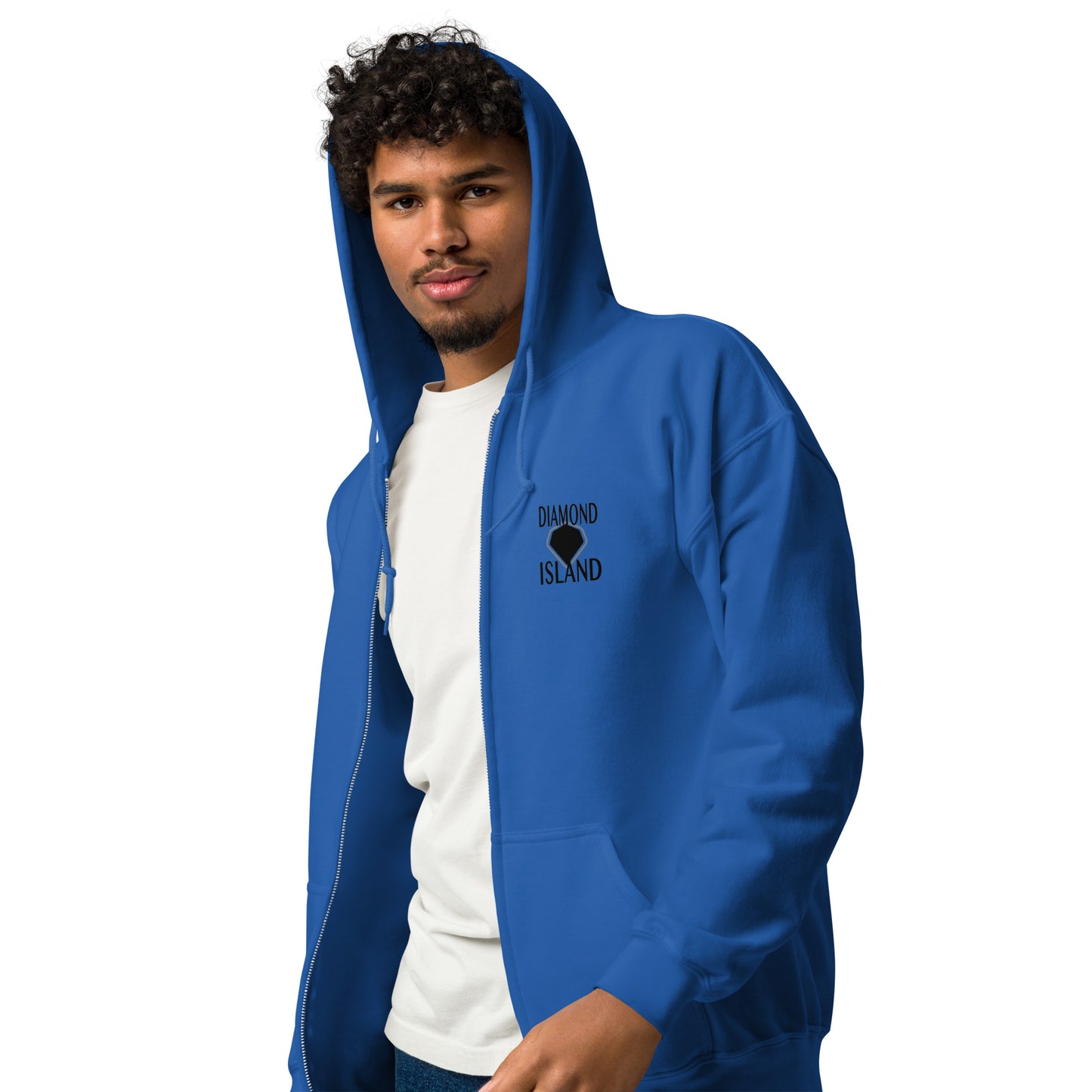 DIAMOND ISLAND VIBER  Unisex heavy blend zip hoodie