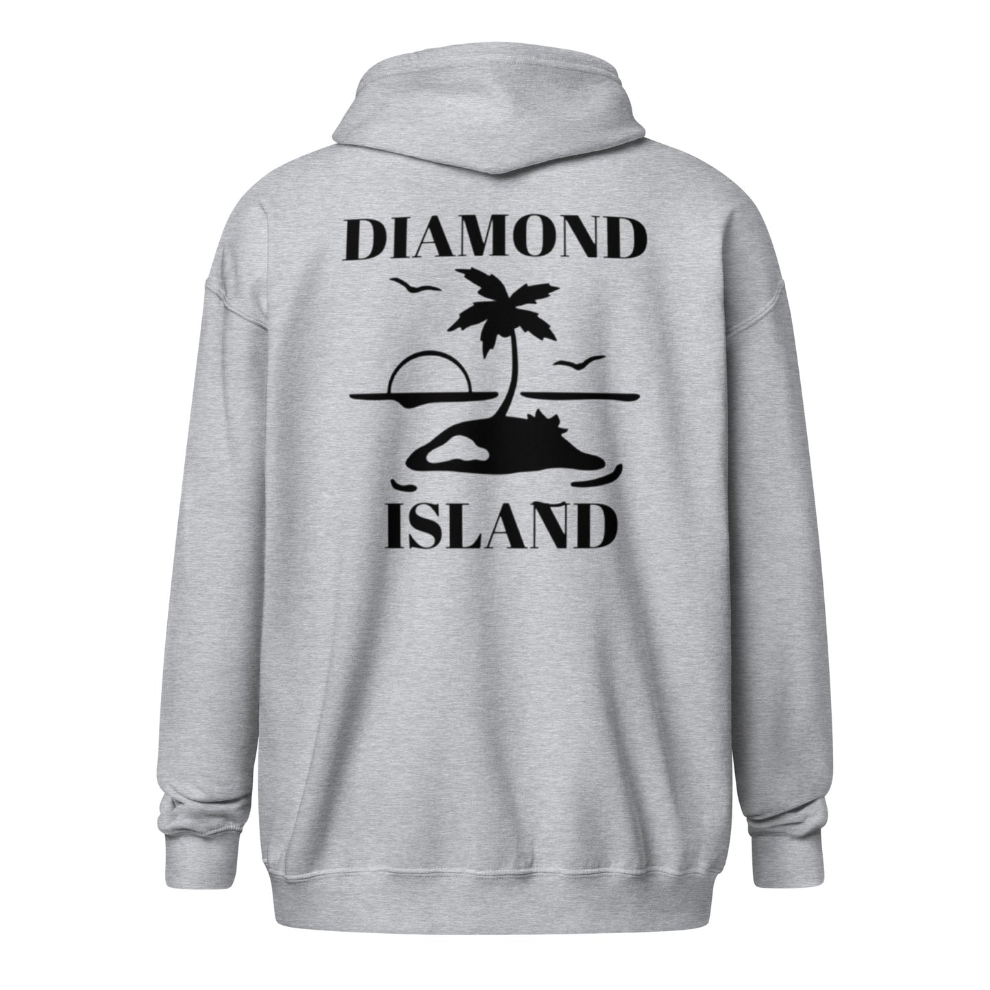 DIAMOND ISLAND VIBER  Unisex heavy blend zip hoodie