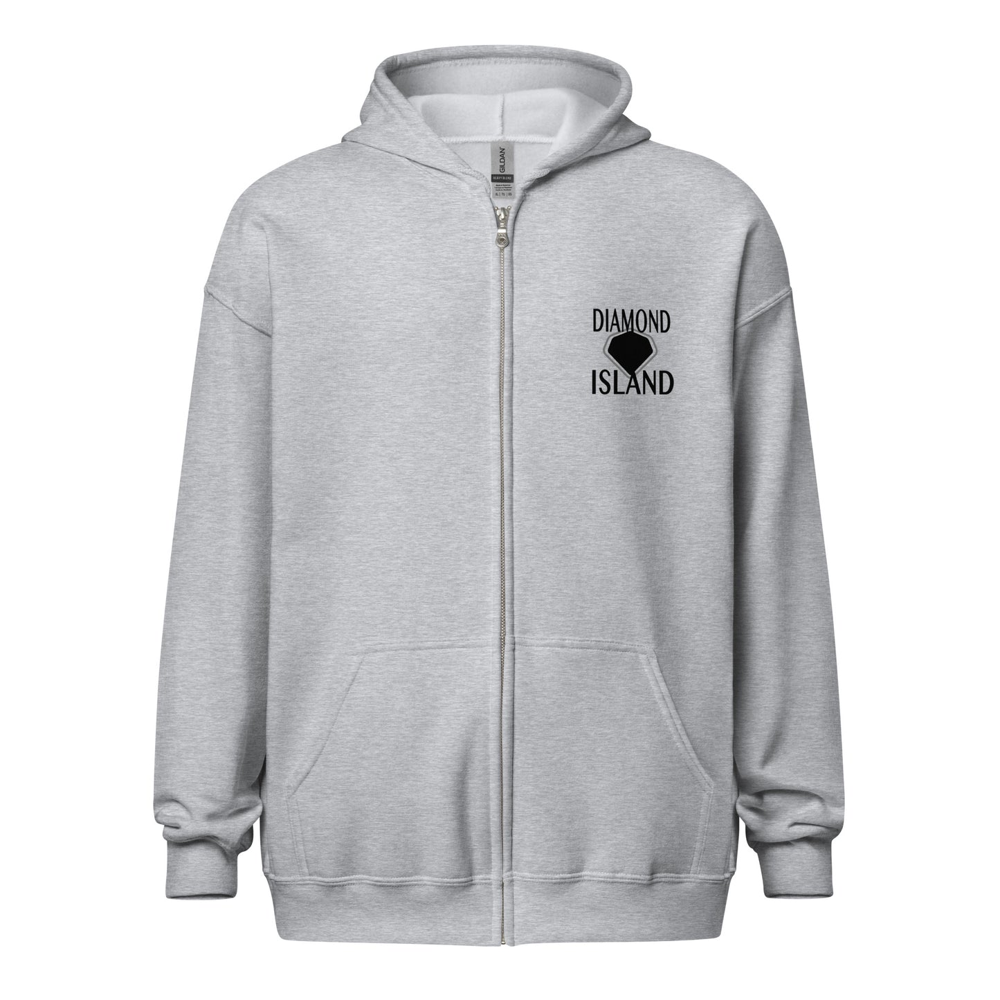 DIAMOND ISLAND VIBER  Unisex heavy blend zip hoodie