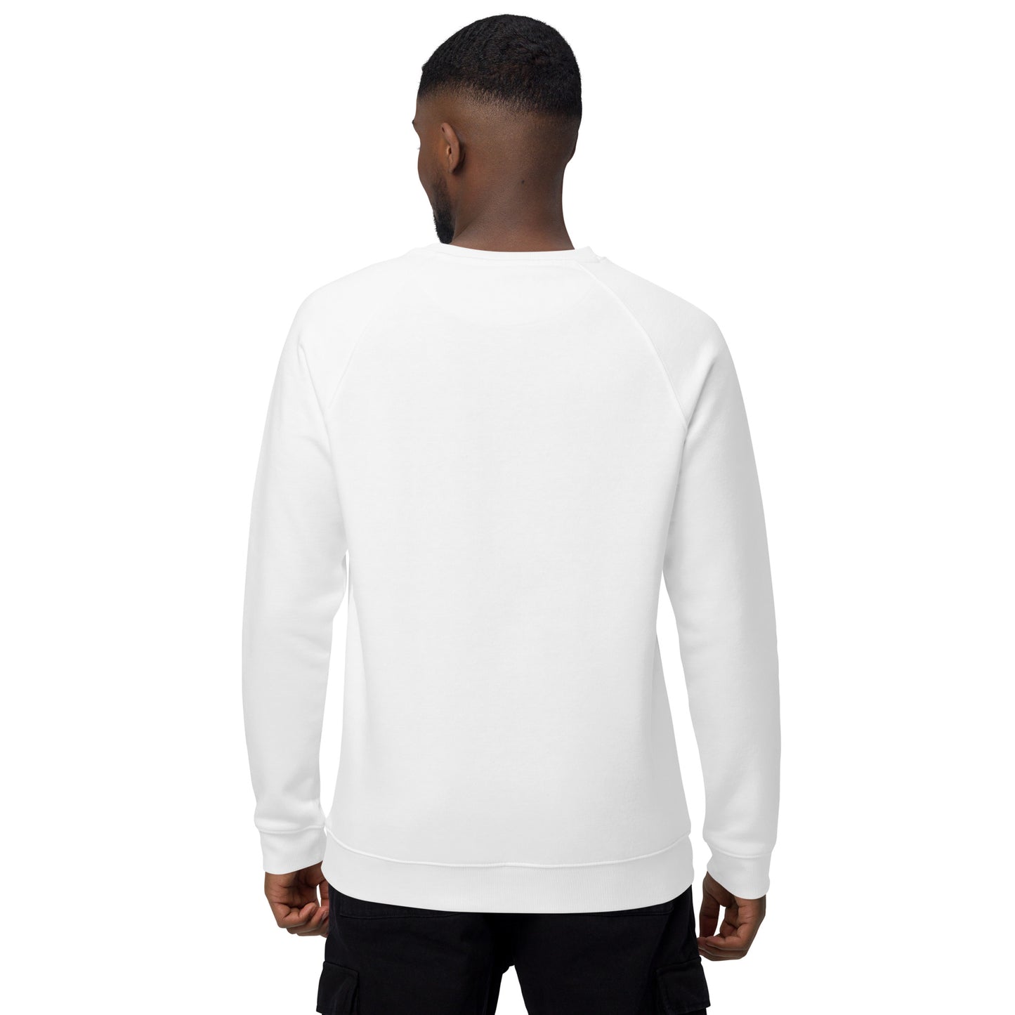 ONE ORIGINAL GEAR  Unisex organic raglan sweatshirt   White/ Multi Colors