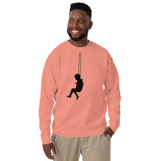 ONE ORIGINAL GEAR SWINGER  Unisex Premium Sweatshirt  Dusty Rose/ Carbon Gray/ White