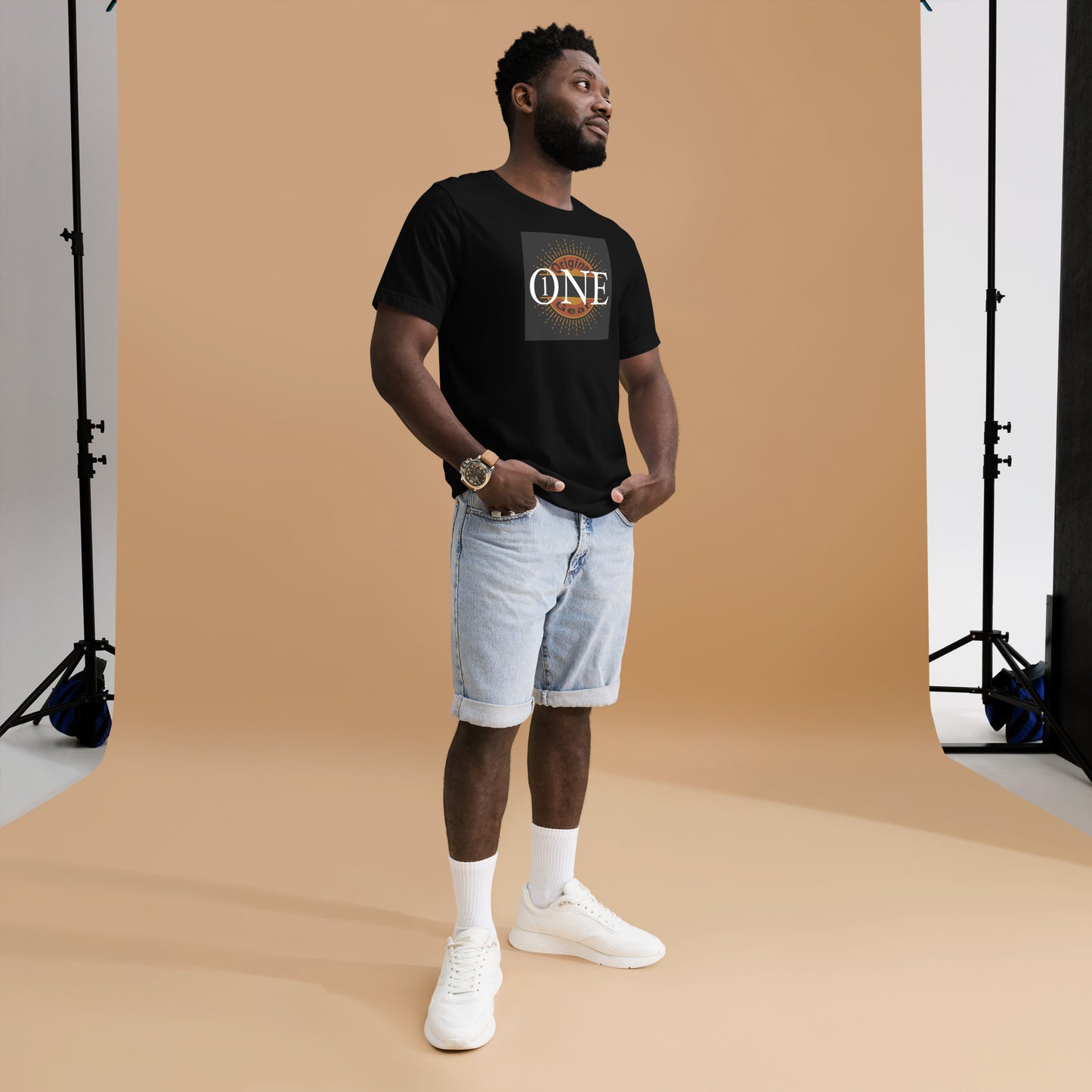 ONE ORIGINAL GEAR  Unisex t-shirt  Black/ Orange;  Burnt Orange;  Gold;  Mustard