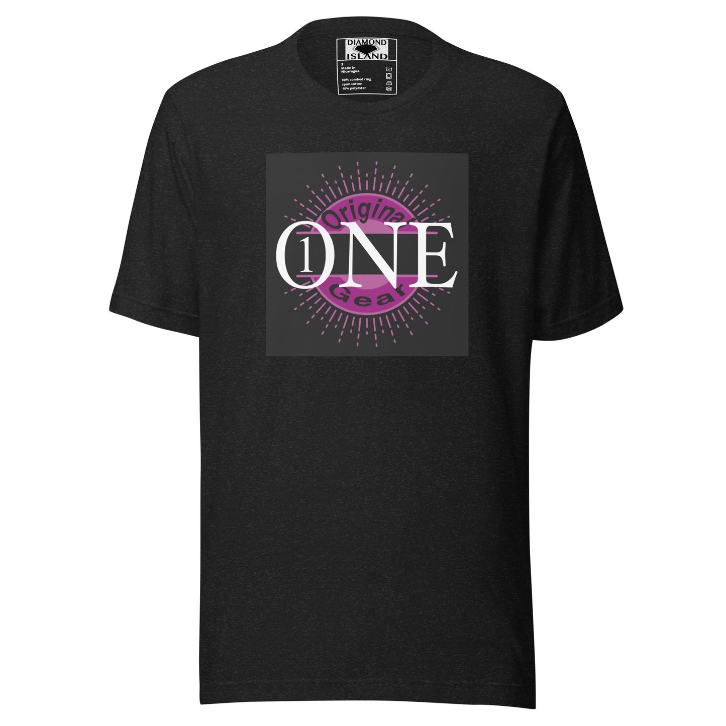 ONE ORIGINAL GEAR  Unisex t-shirt   Berry/ Pink;  Black heather/ Pink;  Lilac/ Pink