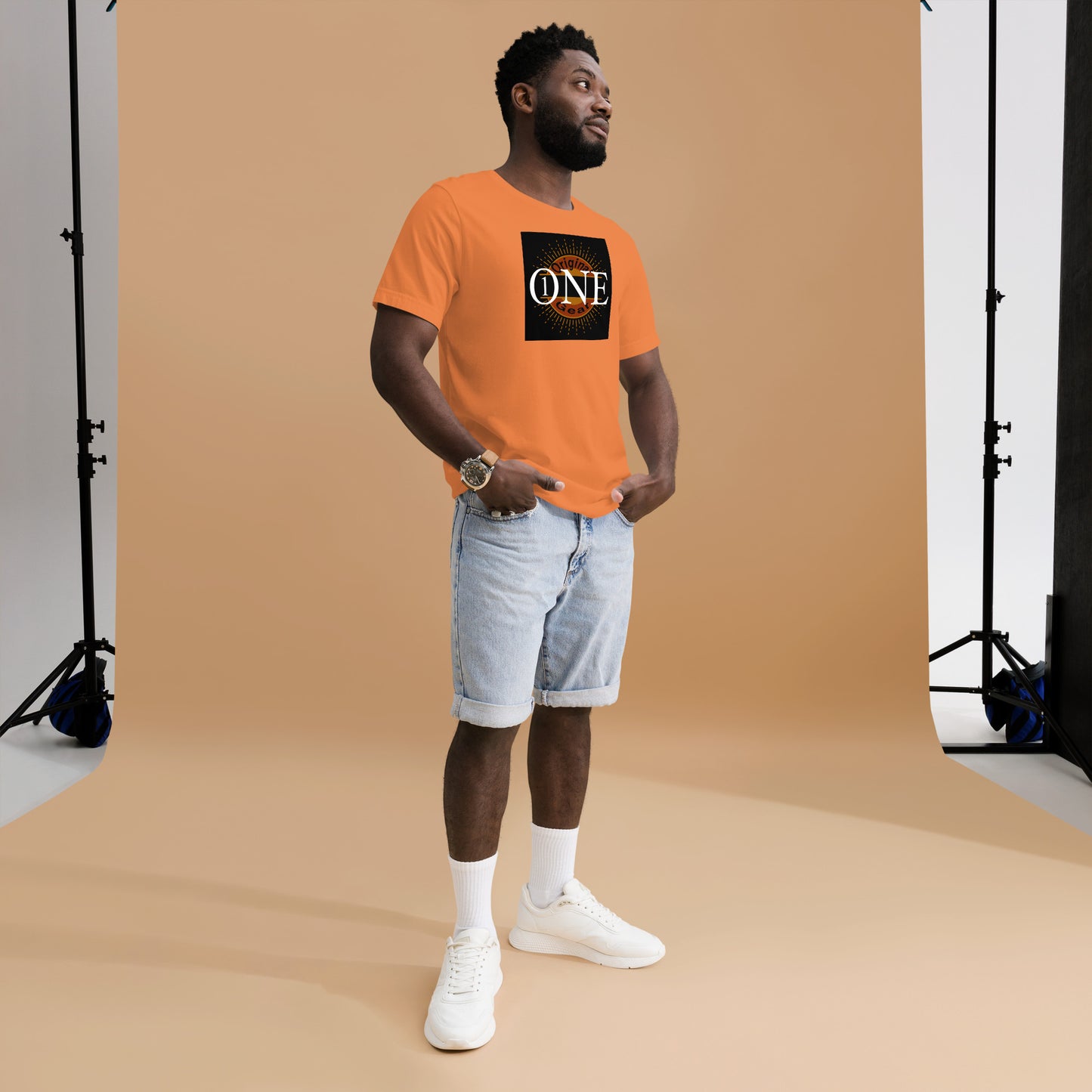 ONE ORIGINAL GEAR  Unisex t-shirt  Black/ Orange;  Burnt Orange;  Gold;  Mustard