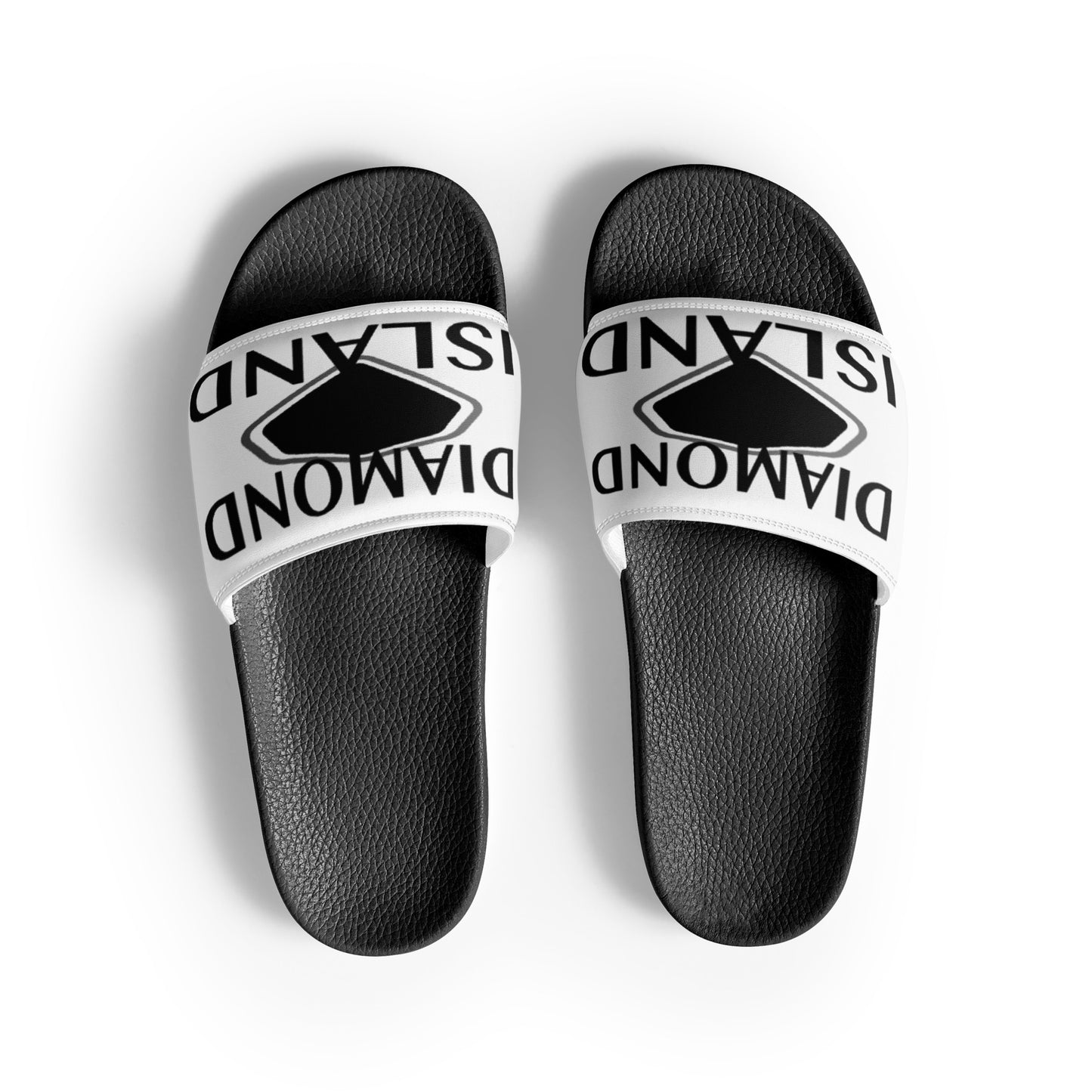DIAMOND ISLAND  Women's slides   White/Black;  Black/White