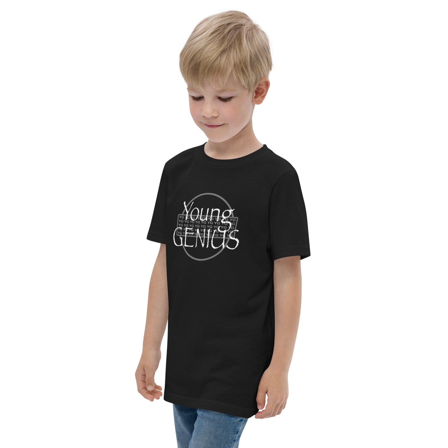 YOUNG GENIUS GEAR  Youth jersey t-shirt  Black/ Blue/ Gray/ Light Blue