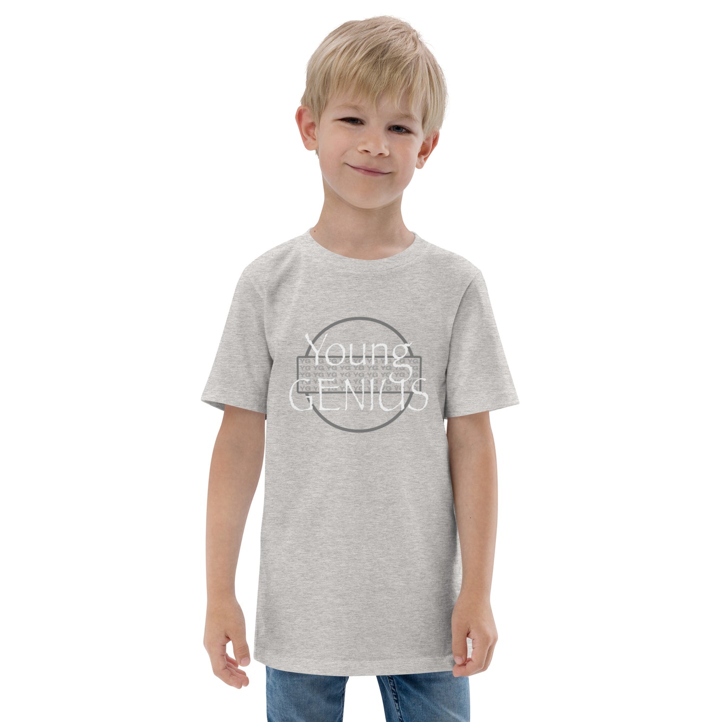 YOUNG GENIUS GEAR  Youth jersey t-shirt  Black/ Blue/ Gray/ Light Blue