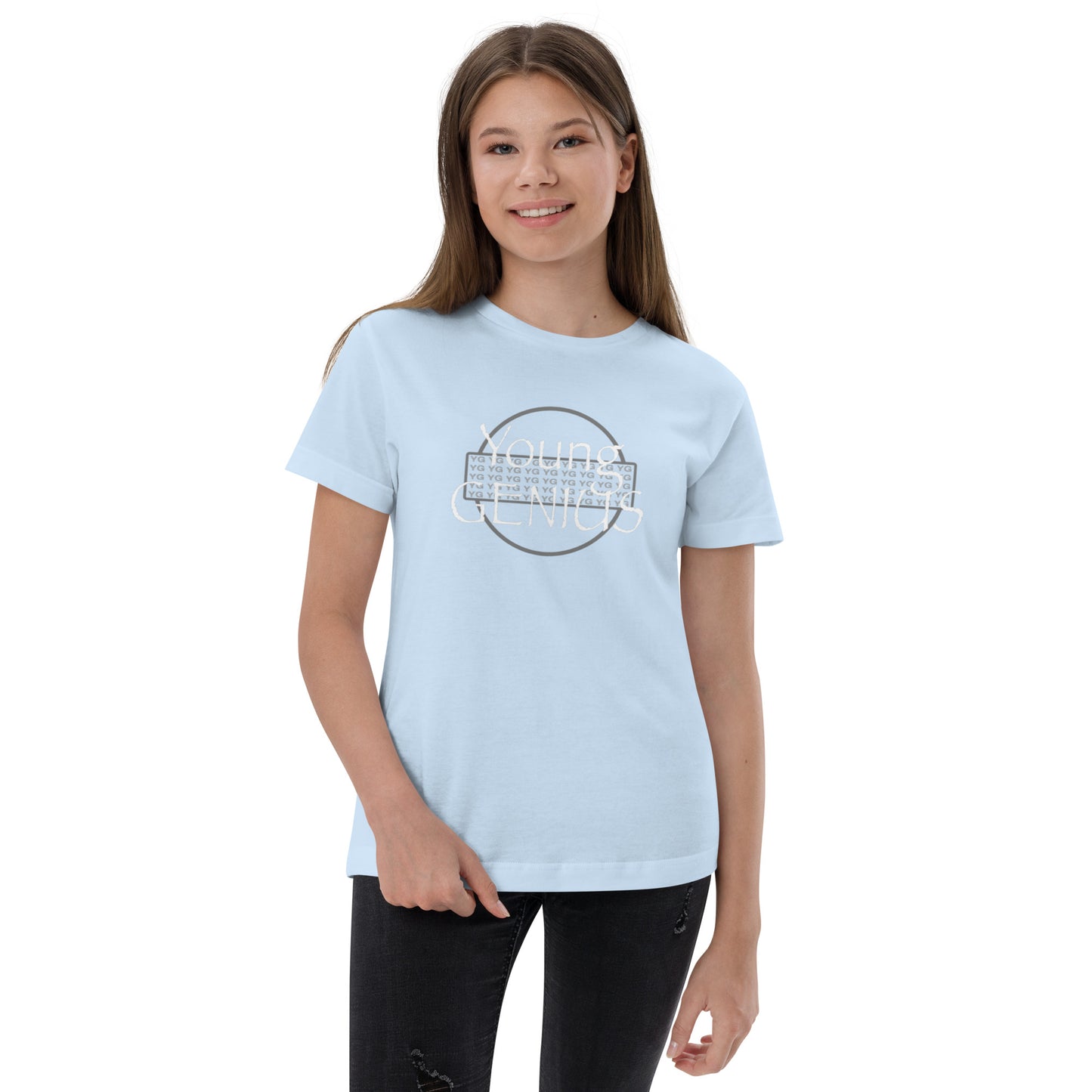 YOUNG GENIUS GEAR  Youth jersey t-shirt  Black/ Blue/ Gray/ Light Blue