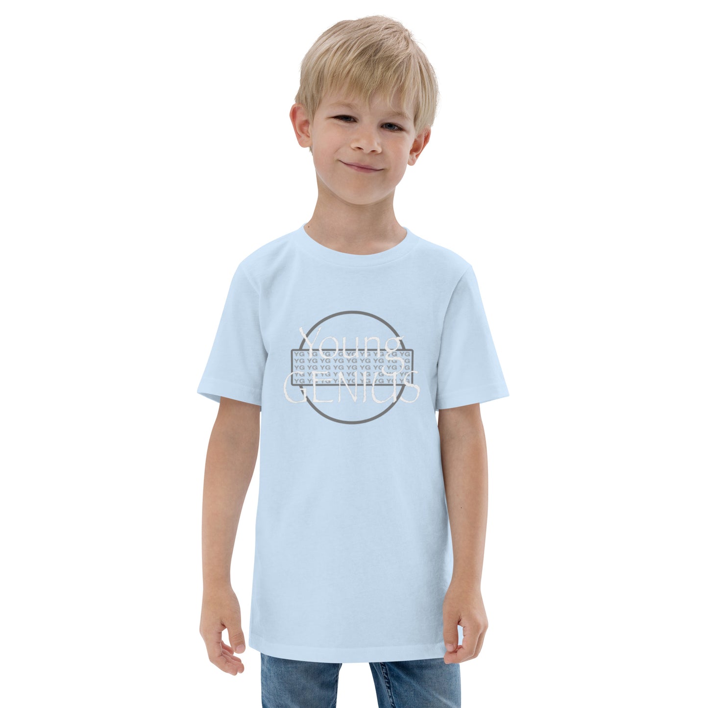 YOUNG GENIUS GEAR  Youth jersey t-shirt  Black/ Blue/ Gray/ Light Blue