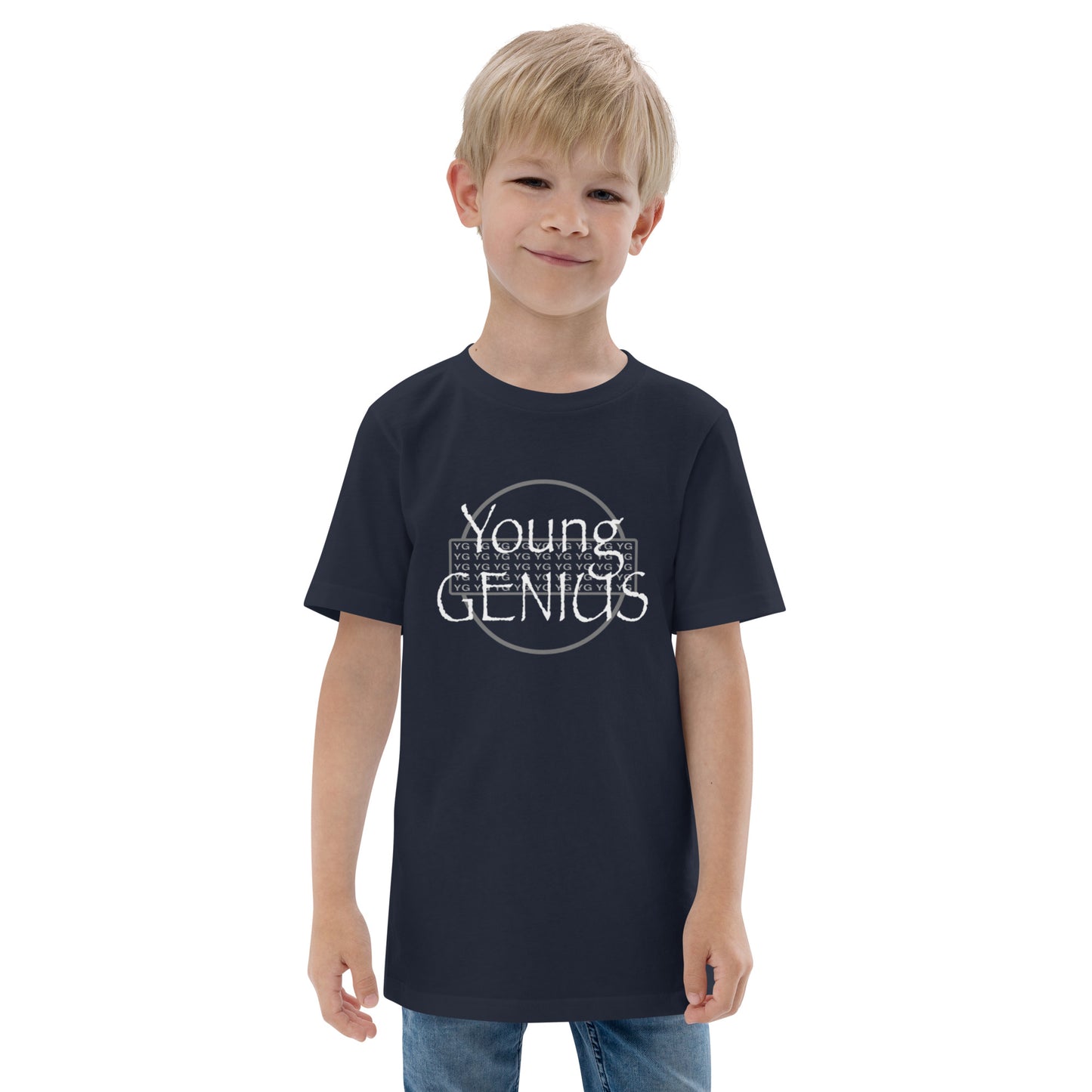 YOUNG GENIUS GEAR  Youth jersey t-shirt  Black/ Blue/ Gray/ Light Blue