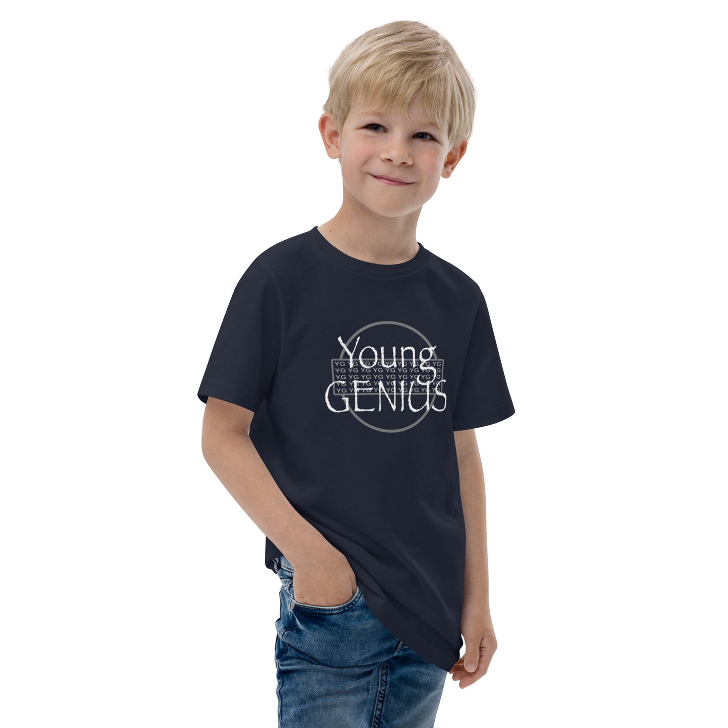 YOUNG GENIUS GEAR  Youth jersey t-shirt  Black/ Blue/ Gray/ Light Blue