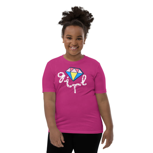 DIAMOND GIRL  Youth Short Sleeve T-Shirt