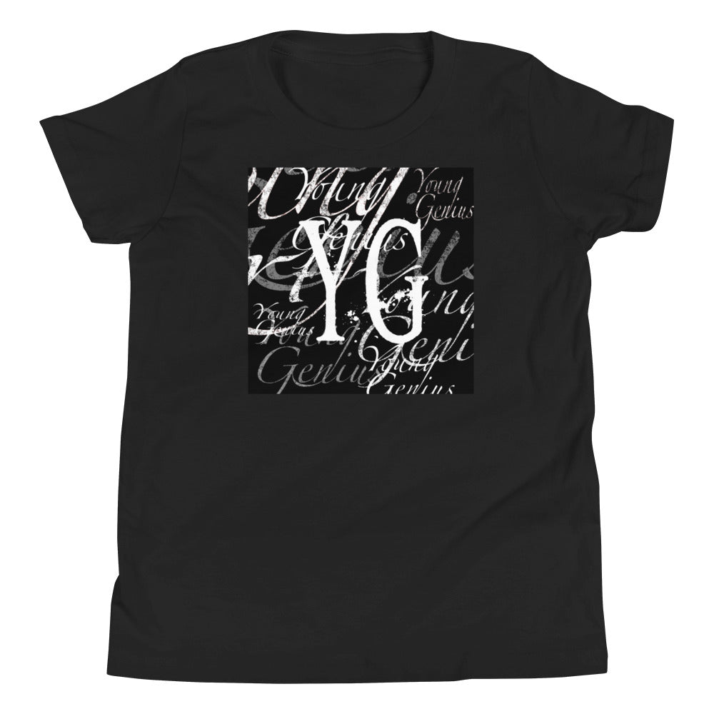 YOUNG GENIUS GEAR REPEAT  Youth Short Sleeve T-Shirt  Black/ Navy/ Red/ Dark Grey/ Royal Blue/ Berry/ Heather Forest/ Kelly/ Heather Blue/ Athletic Heather/ White