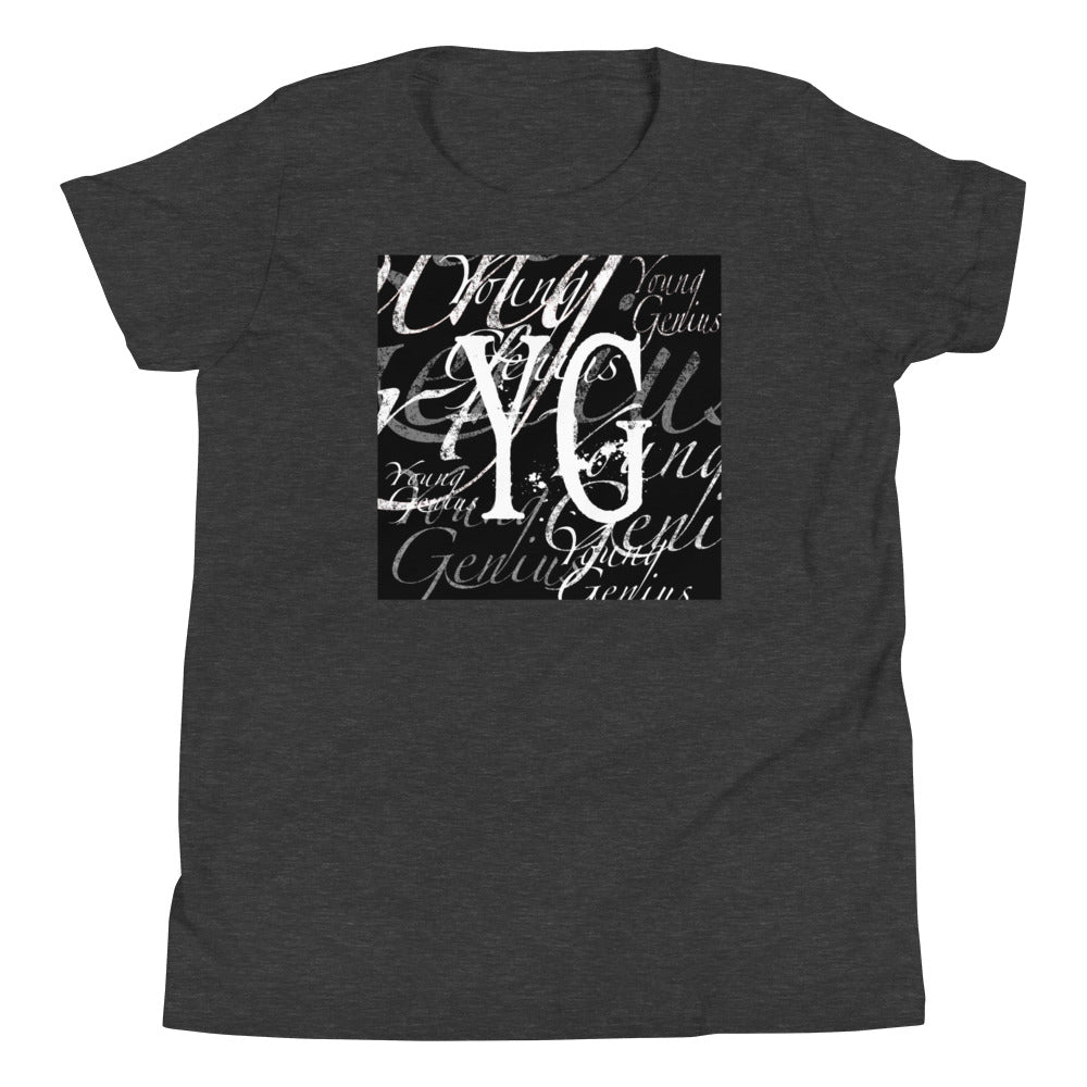 YOUNG GENIUS GEAR REPEAT  Youth Short Sleeve T-Shirt  Black/ Navy/ Red/ Dark Grey/ Royal Blue/ Berry/ Heather Forest/ Kelly/ Heather Blue/ Athletic Heather/ White