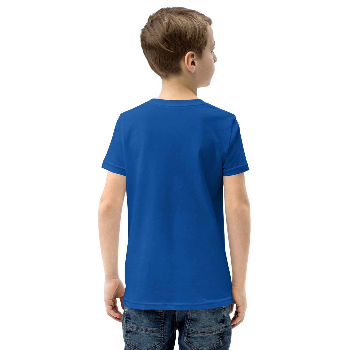 YOUNG GENIUS GEAR REPEAT  Youth Short Sleeve T-Shirt  Black/ Navy/ Red/ Dark Grey/ Royal Blue/ Berry/ Heather Forest/ Kelly/ Heather Blue/ Athletic Heather/ White
