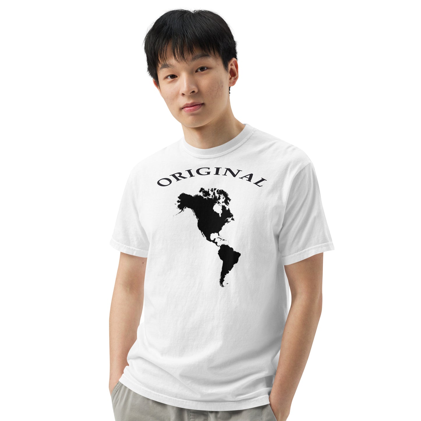 ONE ORIGINAL GEAR  heavyweight t-shirt  White/ Black
