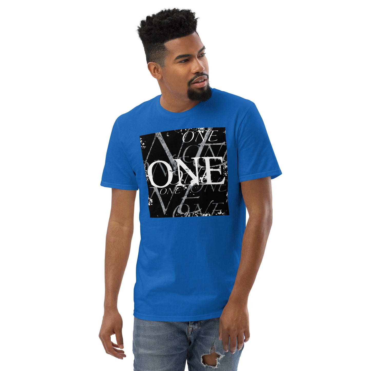 ONE ORIGINAL GEAR REPEAT Short-Sleeve T-Shirt  Black;  Navy;  Heather Dark Gray;  Royal Blue;  Heather Gray;  White