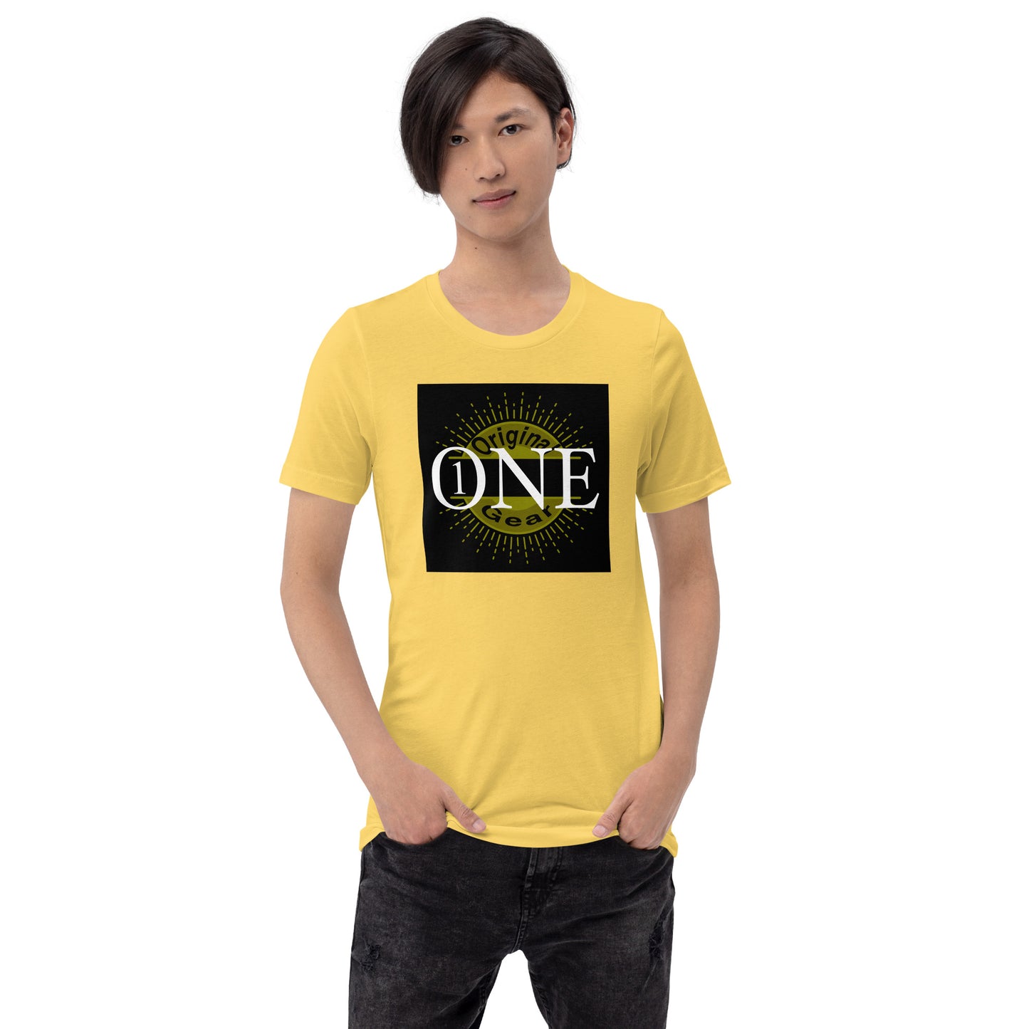 ONE ORIGINAL GEAR  Unisex t-shirt  Yellow/Black;  Black/Yellow